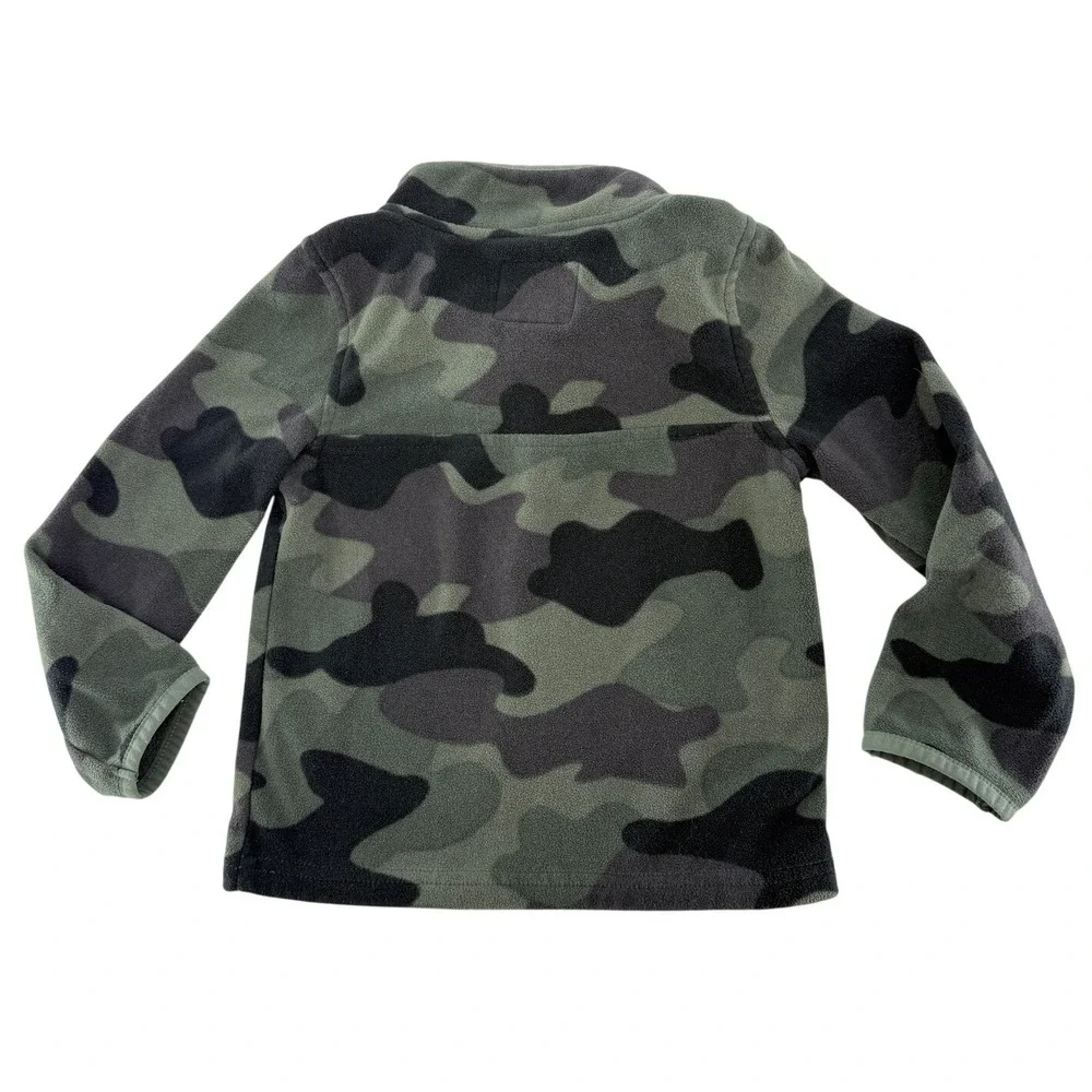 OshKosh B'gosh Kids Camo Fleece Pullover Sweatshirt Size‎ 4T Outdoors Hiking